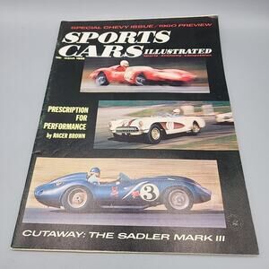 1959 March Sports Cars Illustrated Magazine Nice Auto Front Cover - Good